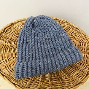 🆕 New Handmade Knit Blue Toque/Beanie